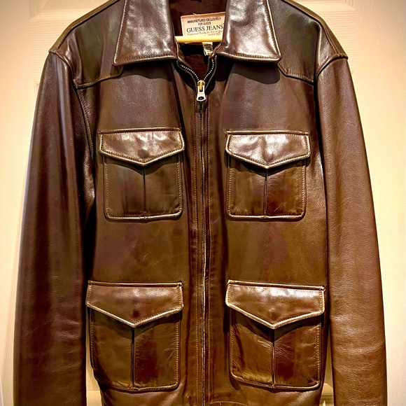 Guess Leather Jacket - Picture 1 of 1